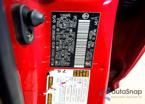 2006 Toyota Prius из США, поврежденный, VIN JTDKB20U667513951